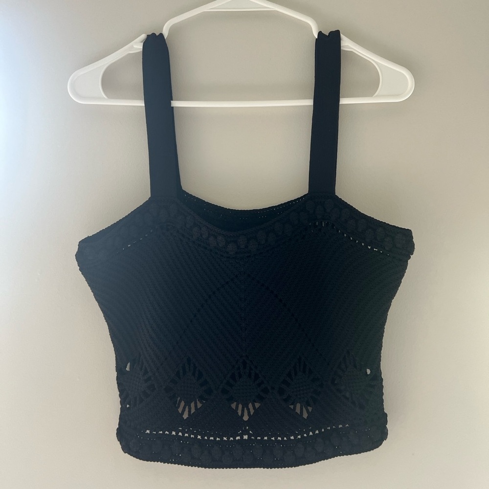 Maje NWT Crochet Crop